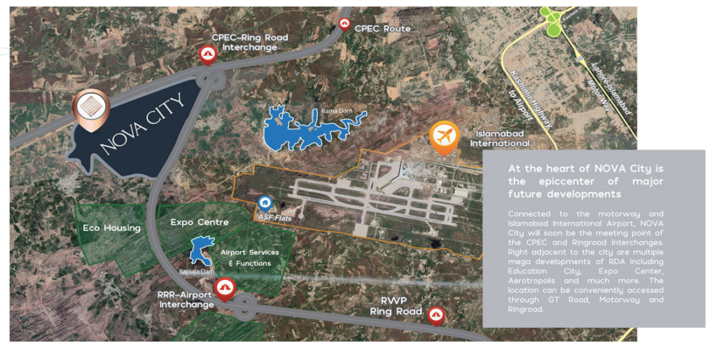 Nova City Islamabad location map Nova City Islamabad location map