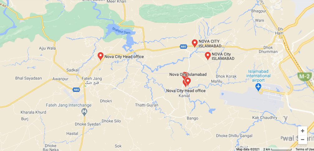 Nova City Islamabad location map Nova City Islamabad location map